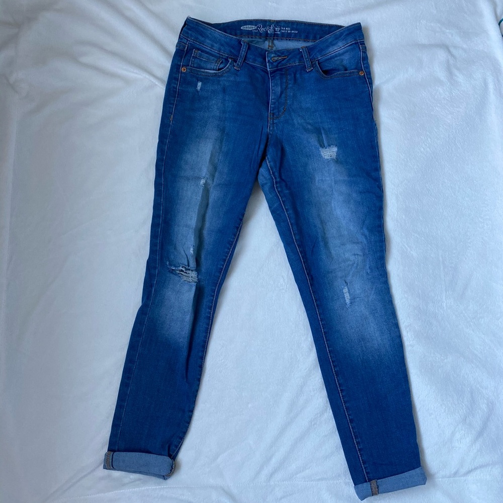 Old Navy Rockstar Destroyed mid rise jeans